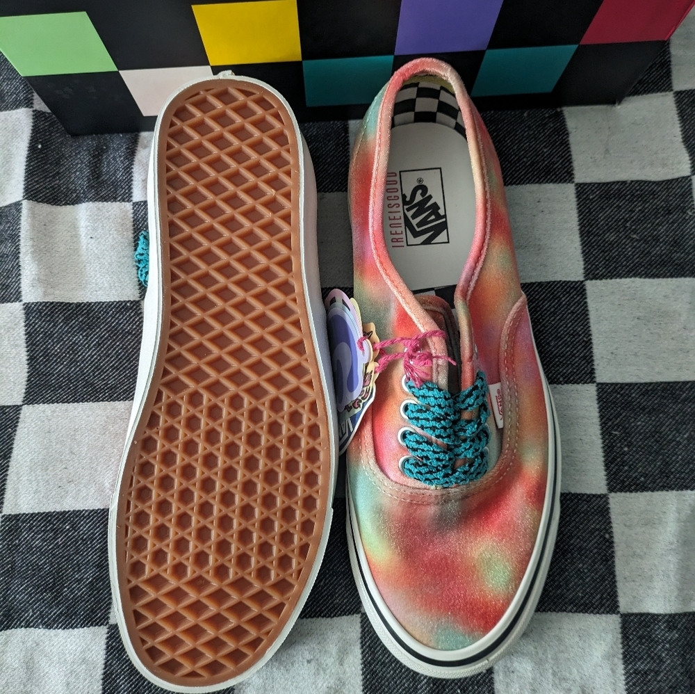 Vans Authentic 44 D Multicolor Felt Women 10.5 Irene Is Good Release 10/28/2022 - Picture 10 of 11